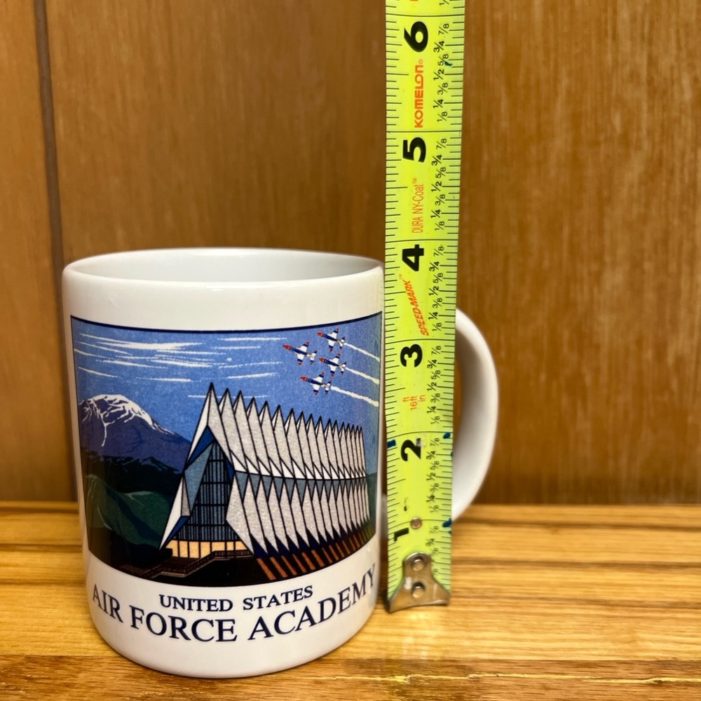 Vintage USAF Academy Cadet Chapel Coffee Mug‎ Colorado Springs Air Force Ceramic - Picture 10 of 10